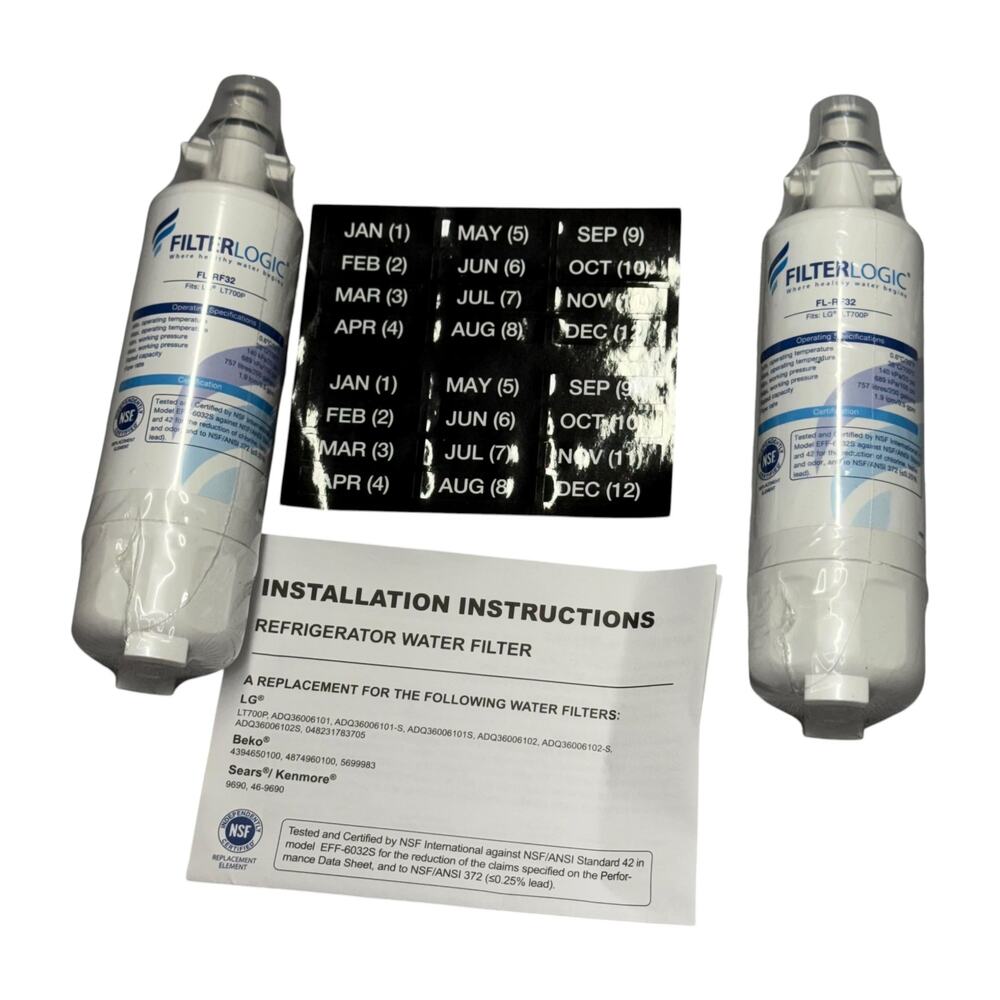 FilterLogic FL-RF32 LG LT700P Refrigerator Water Filter 2-Pack - Picture 3 of 7